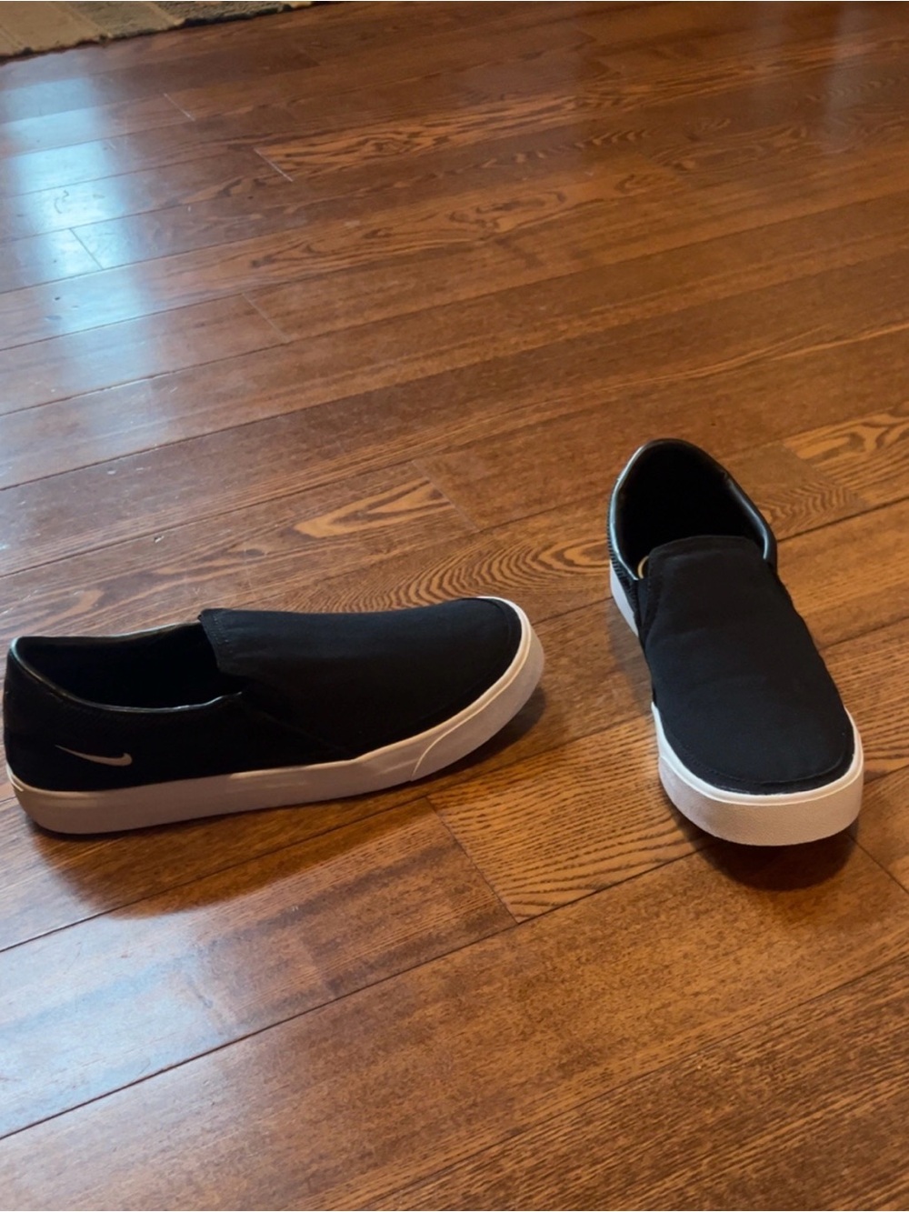 Nike Women's Black Slip-On Canvas Sneakers